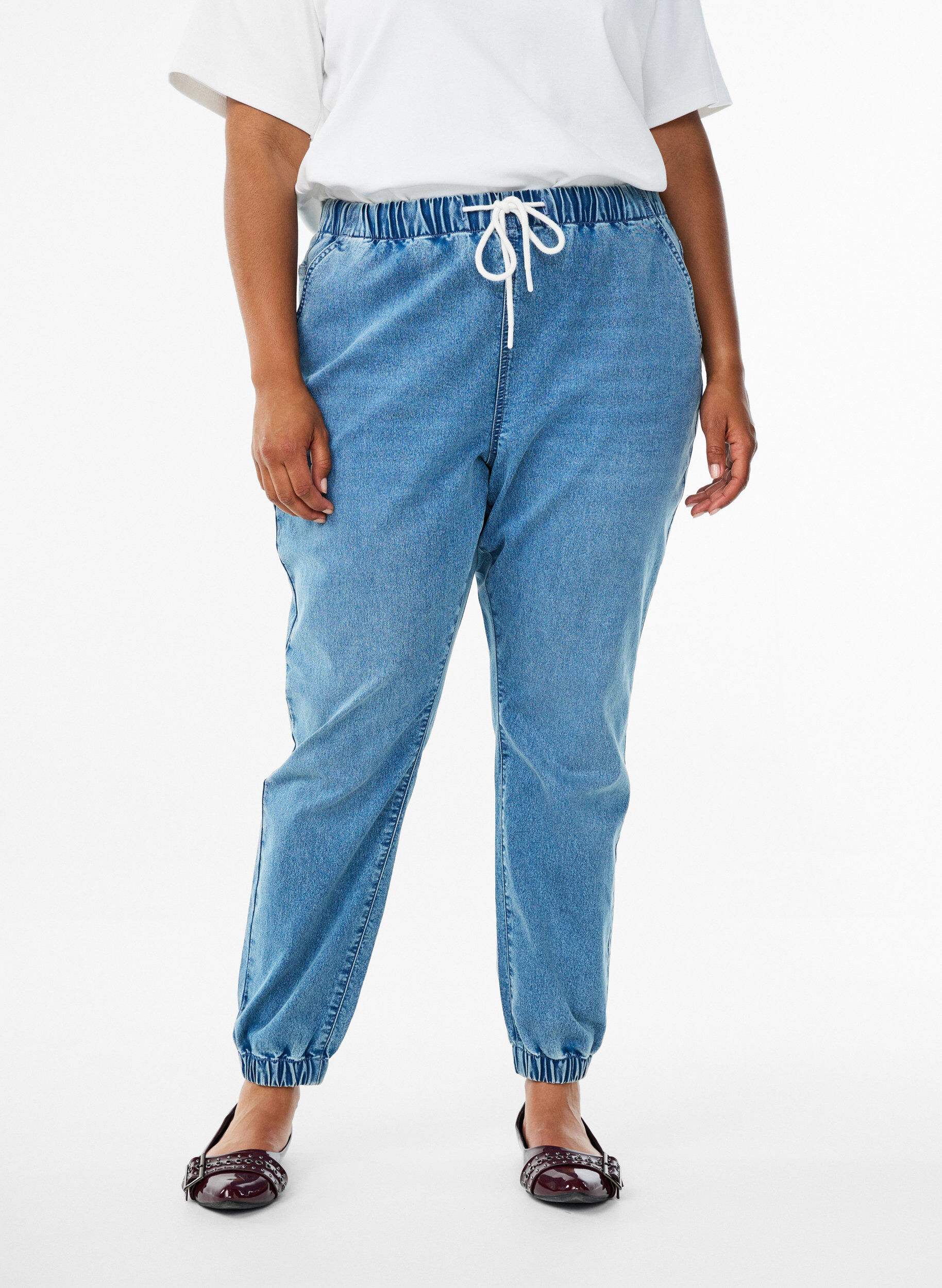 ZizziJeans-Jogginghose mit Taschen, Blau, Model image number 3