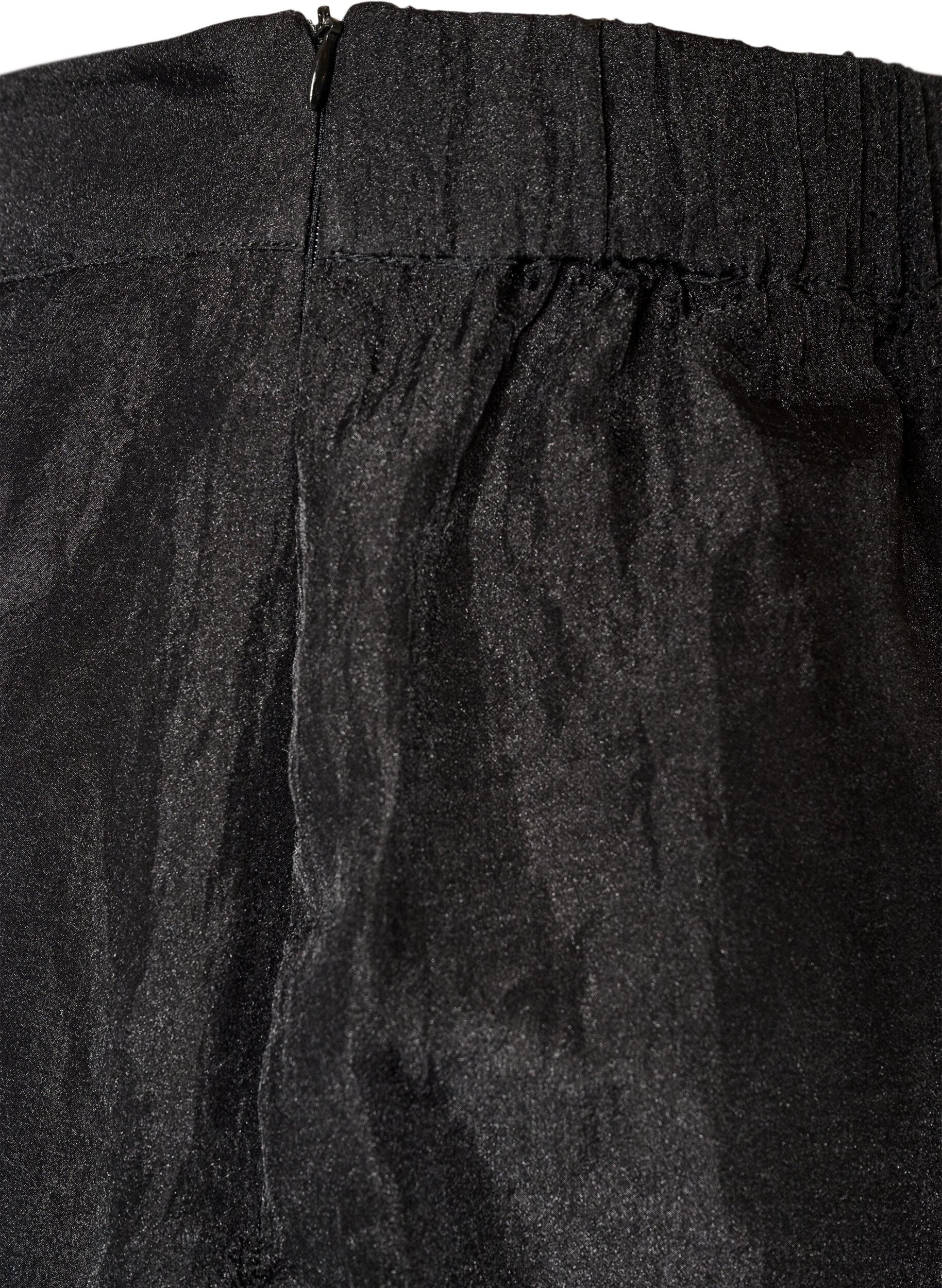 ZizziLanger Rock in Organza-Optik, Schwarz, Packshot image number 4