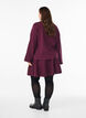 Kurzer Strickrock in A-Linie, Dunkles Bordeaux, Model image number 2
