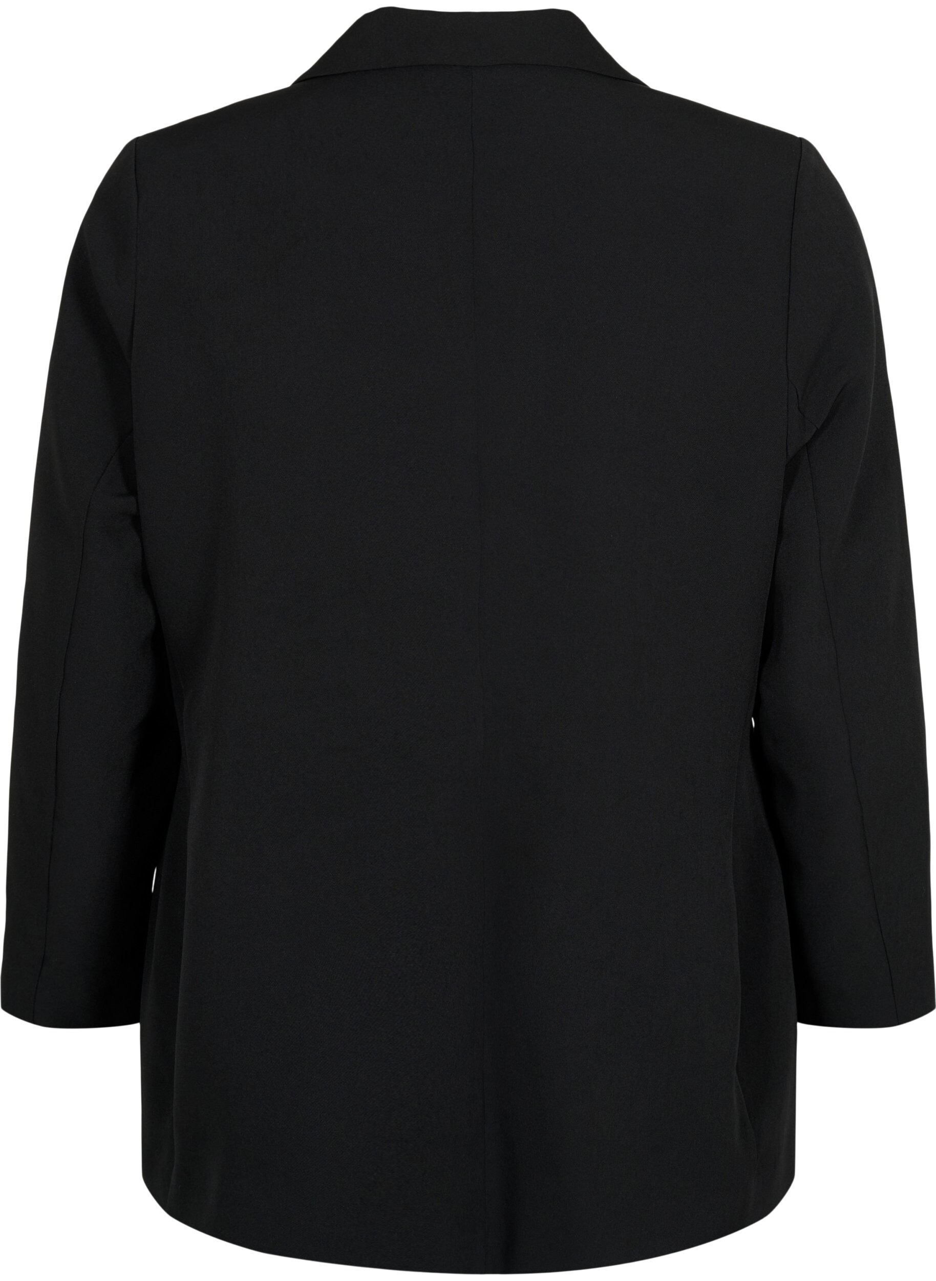 ZizziKlassischer Blazer mit Knopfverschluss, Schwarz, Packshot image number 1
