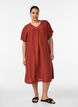 Kleid aus Viskose mit V-Ausschnitt, Rot, Model image number 0