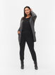 Lange Strickjacke aus Viskose-Mischung, Grau, Model image number 1