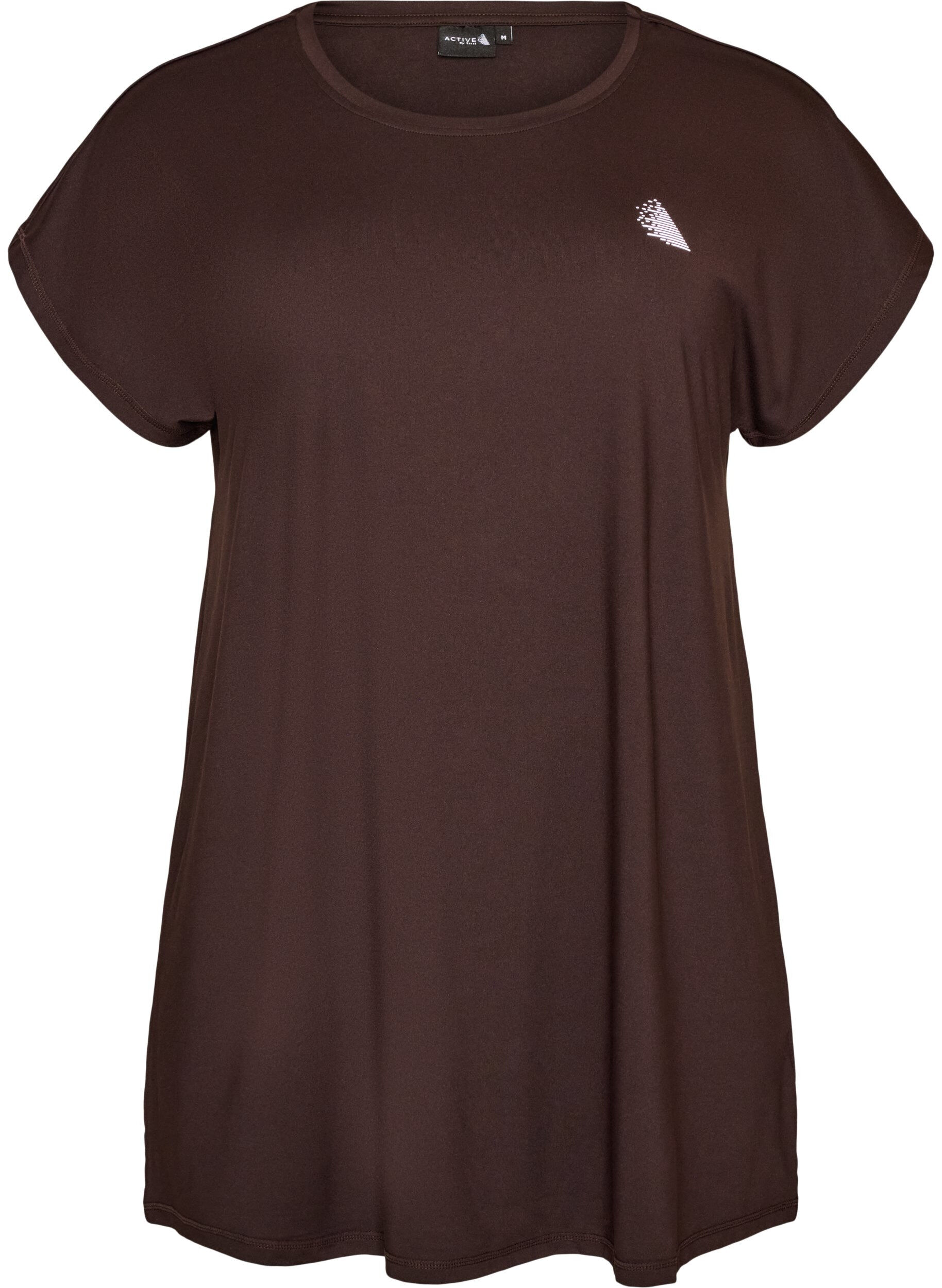 ZizziLanges Trainingsshirt, Braun, Packshot image number 0