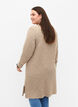 Rippstrickkleid mit Schlitz, Simply Taupe Mel., Model image number 1