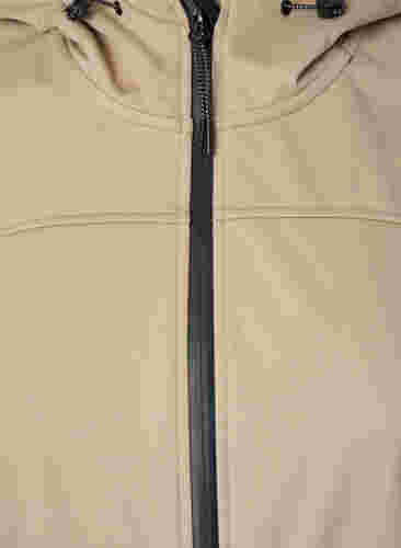 Softshell-Jacke mit Colour-Block, Black Comb, Packshot image number 2