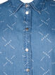 Locker sitzende Denim-Jacke mit Muster, Light blue denim, Packshot image number 2