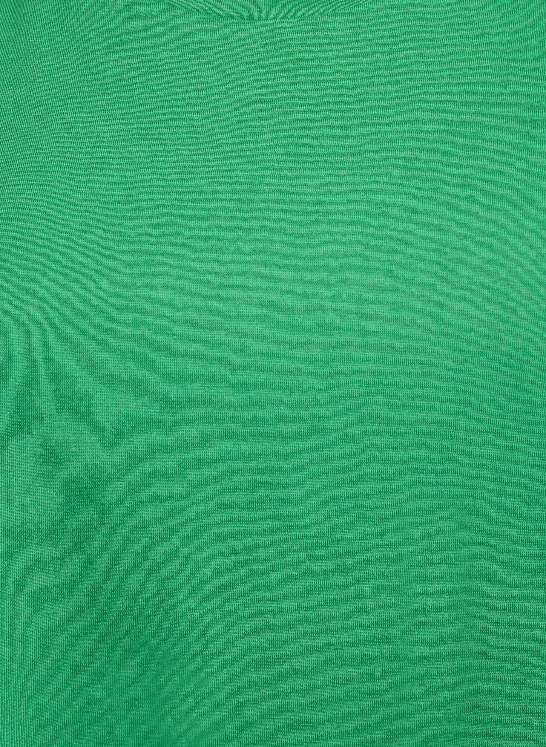 ZizziKurz&auml;rmliges T-Shirt aus einer Baumwollmischung, Gr&uuml;n, Packshot image number 2