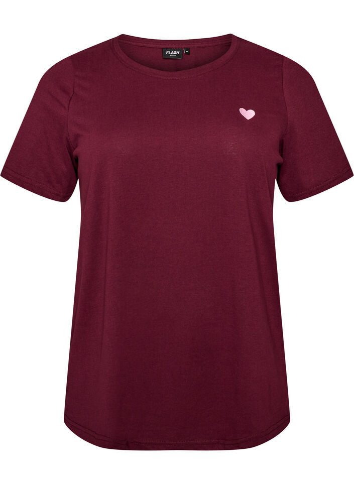 T-Shirt mit Print, Rot, Packshot image number 0