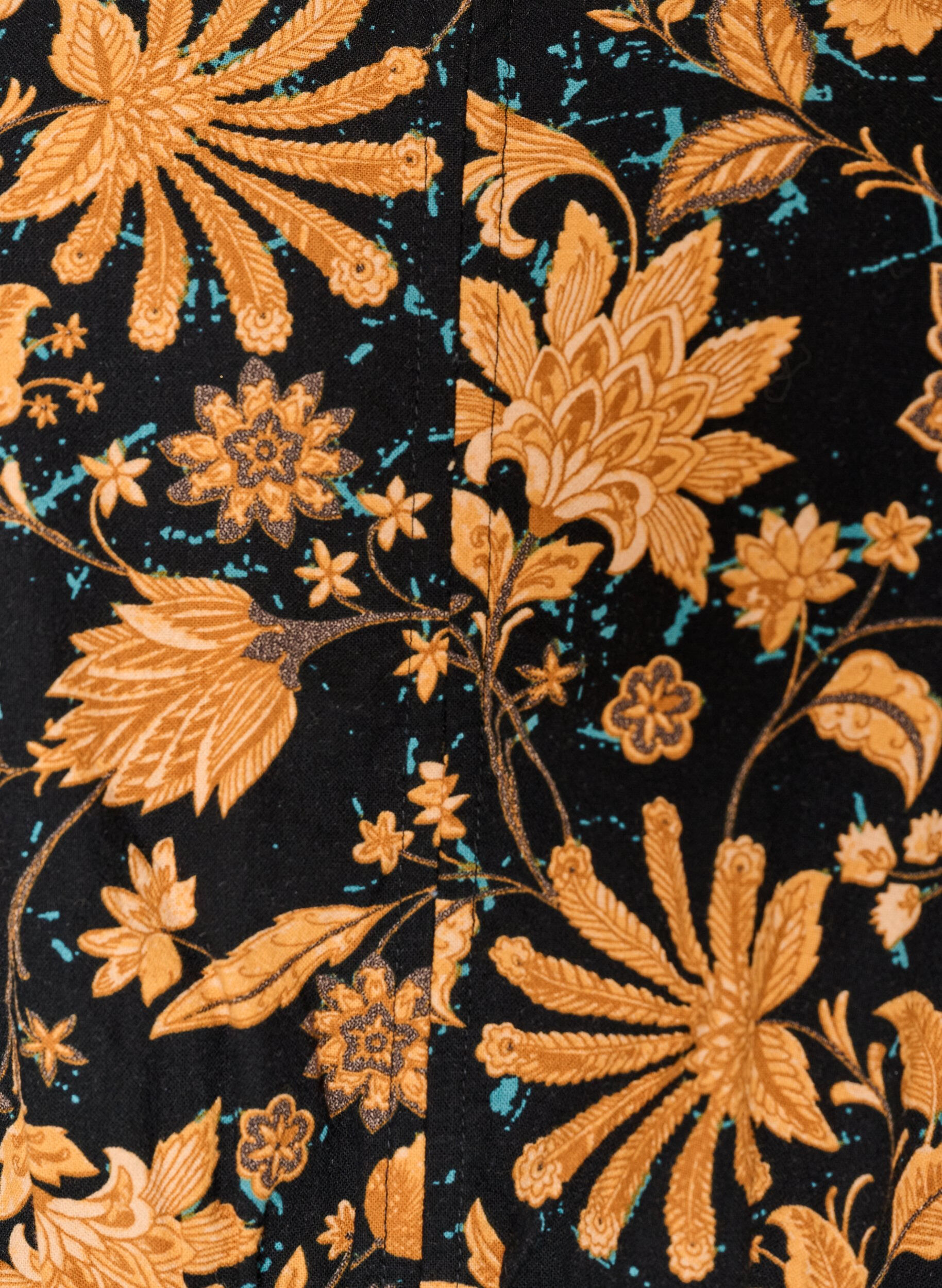 ZizziGebl&uuml;mte Bluse aus Baumwolle mit Bindeband, Orange, Packshot image number 2