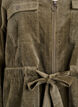 Hemdjacke aus Cord mit Bindegürtel und Taschen, Grün, Packshot image number 2