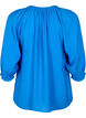 A-förmige Viskosebluse mit 3/4 Ärmeln, Strong Blue, Packshot image number 1