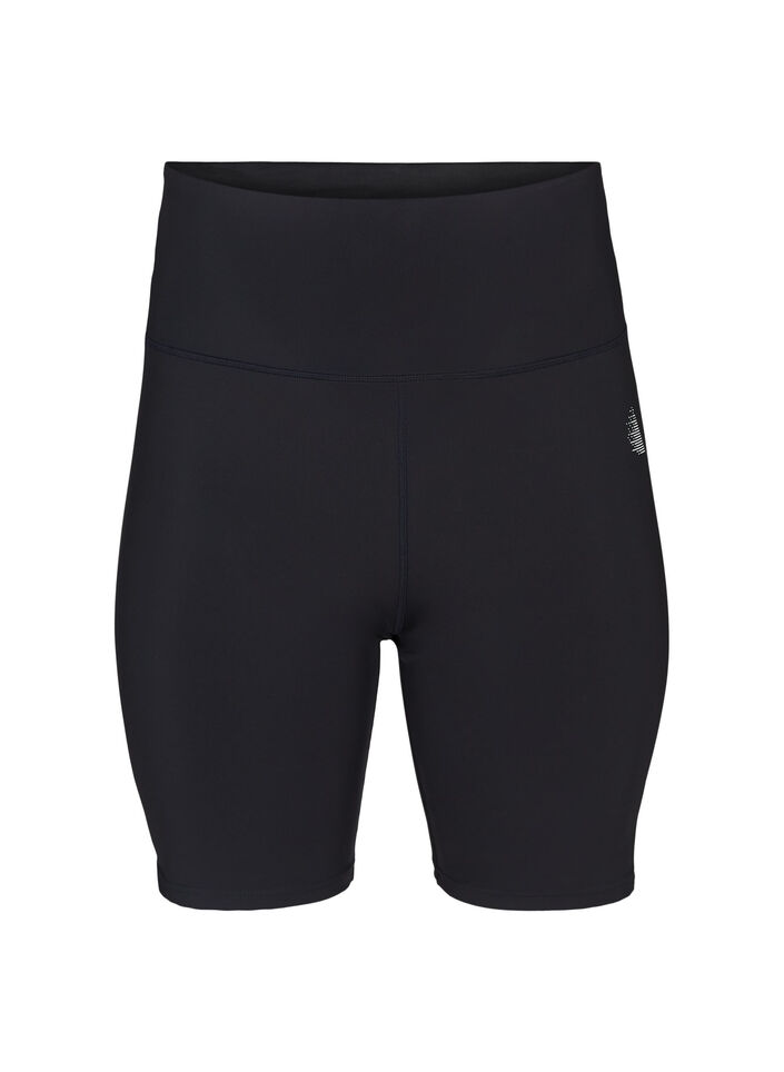 Eng anliegende Trainingsshorts, Schwarz, Packshot