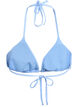 Triangel-Bikinioberteil mit Strukturmuster, Blau, Packshot image number 1