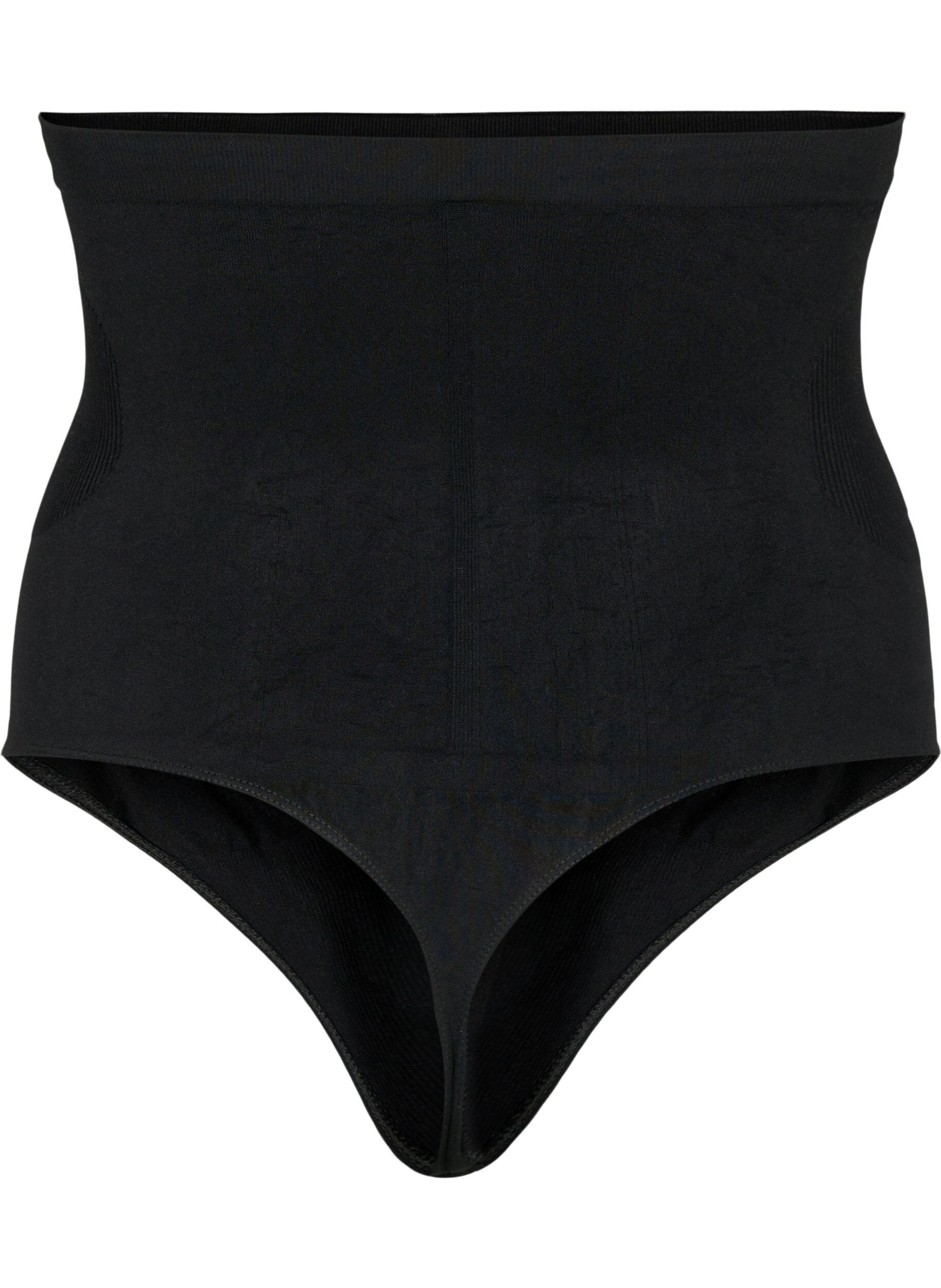 Zizzi Shapewear-Tanga mit hoher Taille, Schwarz, Packshot image number 1