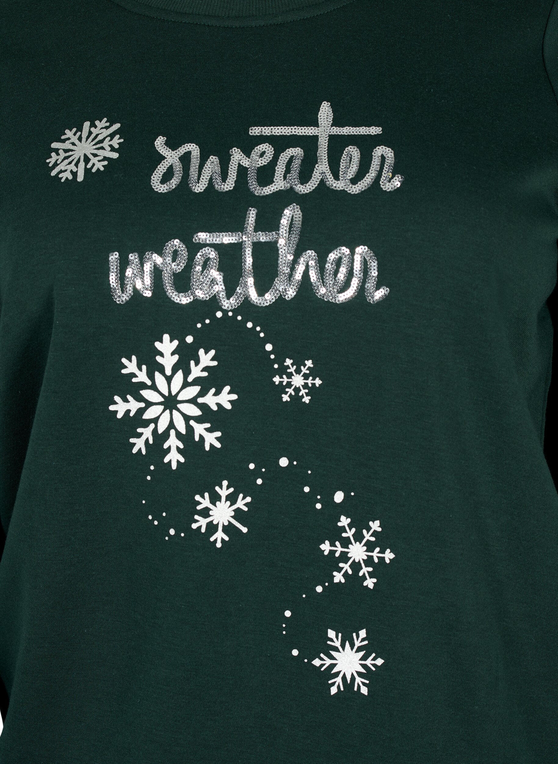 Zizzi Weihnachts-Sweatshirt, Scarab SWEATER, Packshot image number 2