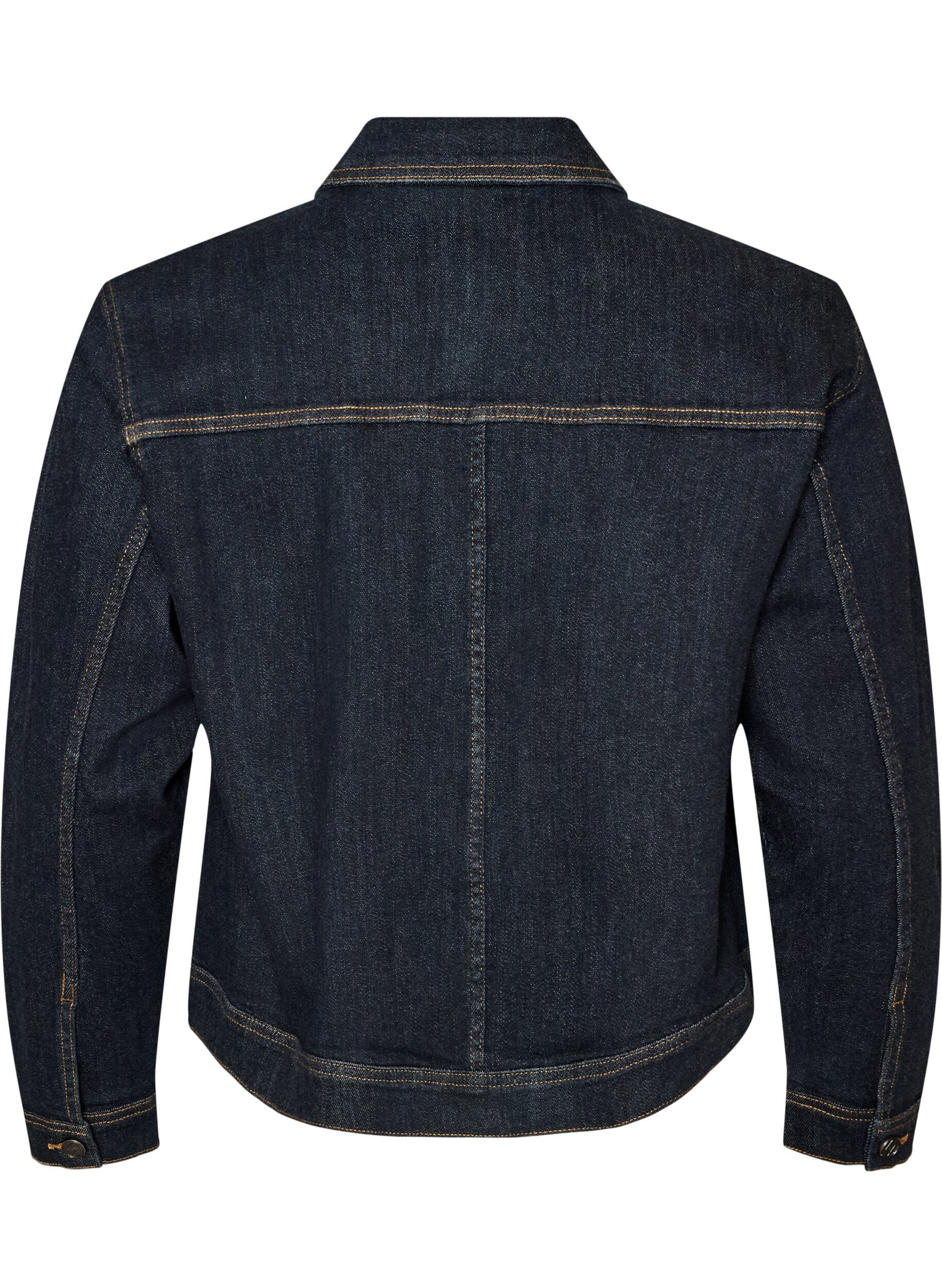 ZizziKlassische Jeansjacke mit Kontrastn&auml;hten, Blau, Packshot image number 1