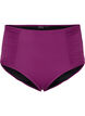 Hochtailliertes Bikini-Unterteil mit Rüschen, Dark Purple, Packshot image number 0