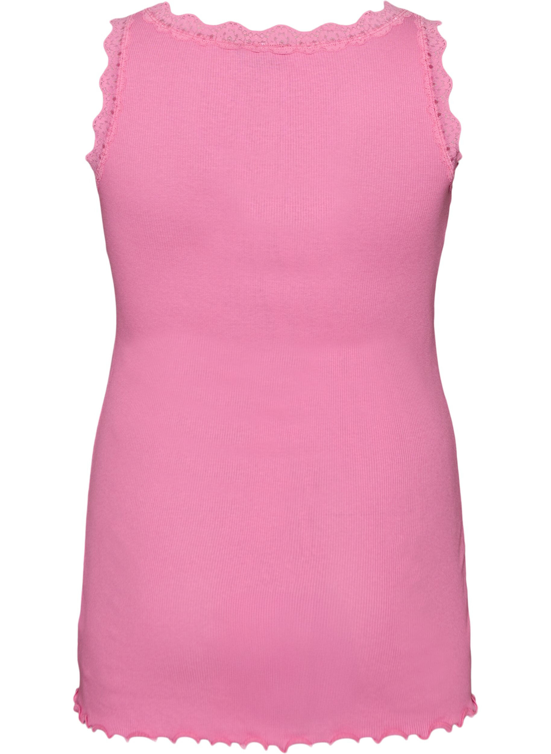 ZizziTop mit Spitzen, Pink, Packshot image number 1