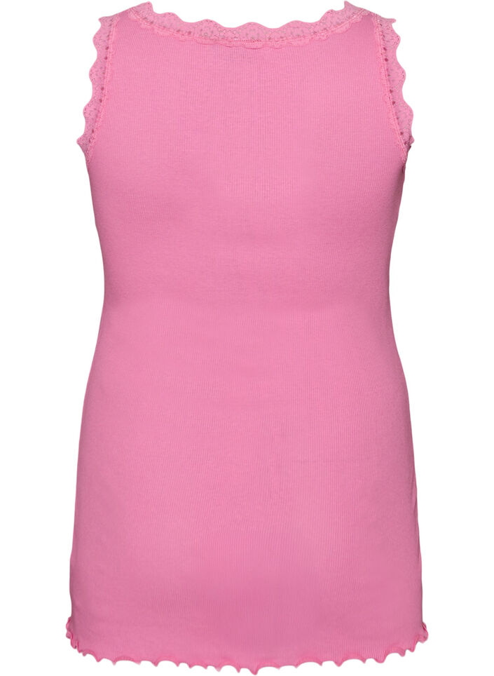 Top mit Spitzen, Pink, Packshot image number 1