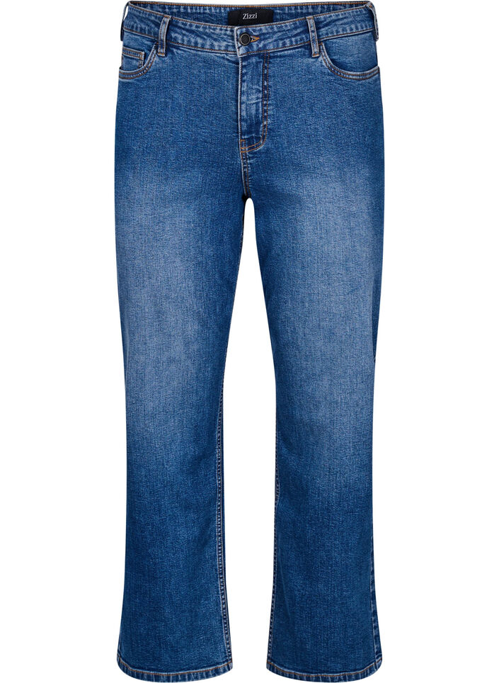 Gemma Jeans mit hoher Taille in Regular Fit, Blau, Packshot image number 0