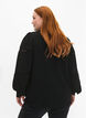  Hemdbluse mit gehäkelten Verzierungen, Black, Model image number 1
