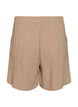 Hoch taillierte Shorts aus Baumwoll-Musselin, Beige, Packshot image number 1