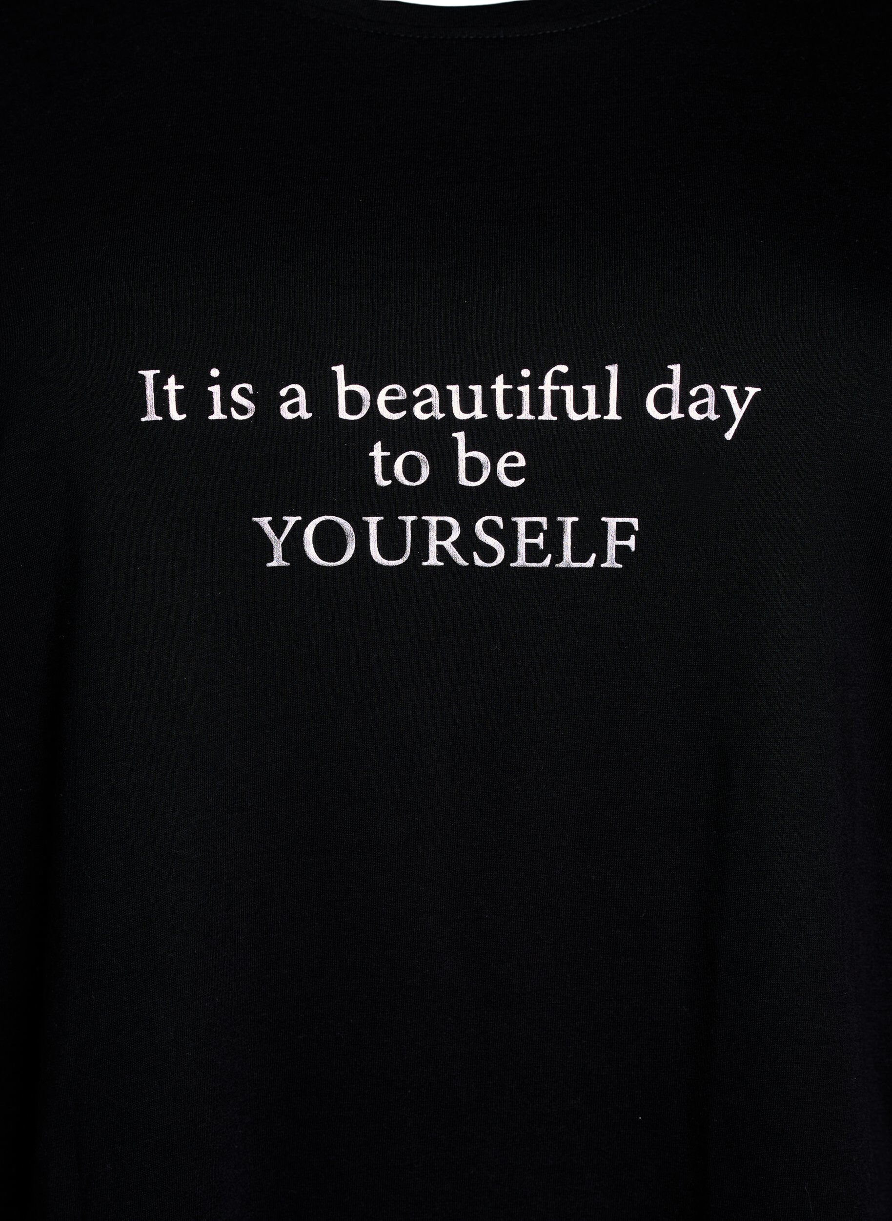 Zizzi T-Shirt mit Print, Schwarz, Packshot image number 2