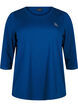 Trainingsshirt mit 3/4-&Auml;rmeln, Blau, Packshot image number 0