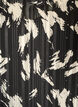Gemustertes Kleid mit R&uuml;schen und langen &Auml;rmeln, Schwarz, Packshot image number 2