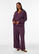 Hose aus geripptem Jersey mit weiten Beinen, Lila, Model image number 1