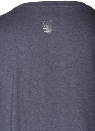 Trainings T-Shirt mit Textprint, Odysses Gray, Packshot image number 3