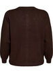 Strickjacke mit Herz-Lochstickerei, Braun, Packshot image number 1