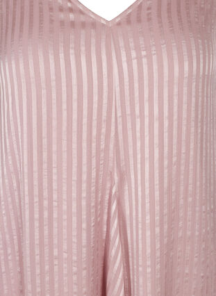 Kurzes Kleid aus Viskose mit V-Ausschnitt, Deauville Mauve, Packshot image number 2