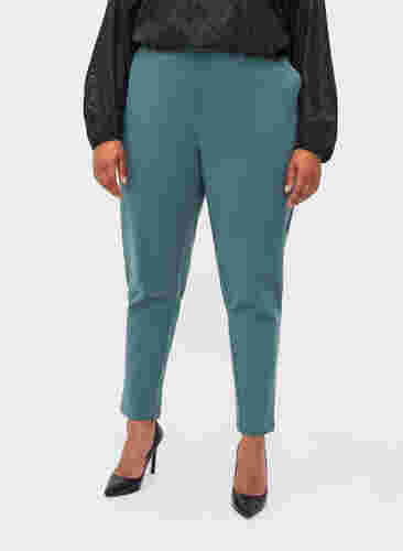 Cropped Hose mit Taschen und verstellbaren Schnüren, Silver Pine, Model image number 2