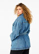 Denim-Jacke mit Bindegürtel, Blue Denim, Model image number 1