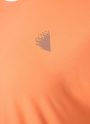 Kurzärmeliges Trainings-T-Shirt, Neon Orange, Packshot image number 2