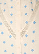 &Auml;rmellose Bluse mit H&auml;kelborte und R&uuml;schendetail, Beige, Packshot image number 2