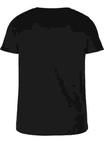 Trainings-T-Shirt mit Print, Black Run, Packshot image number 1