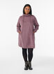Kurzes Sweatshirtkleid mit Stehkragen und Taschen, Rot, Model image number 1
