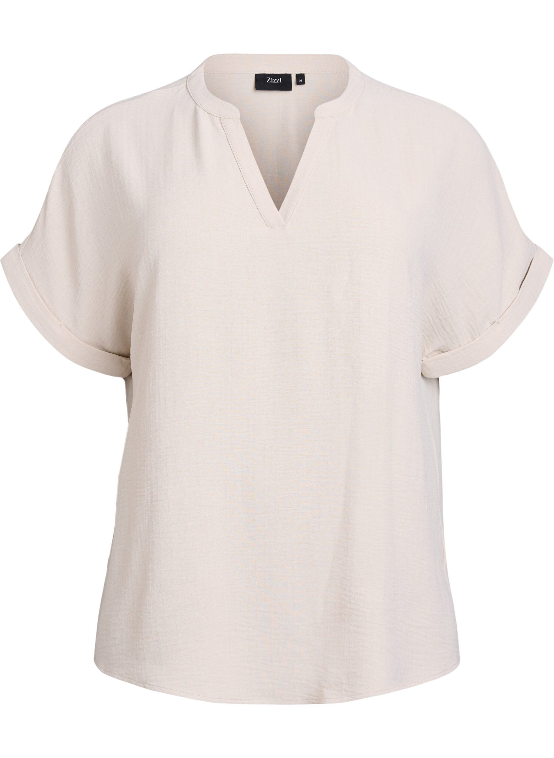 Lockere Bluse mit kurzen &Auml;rmeln