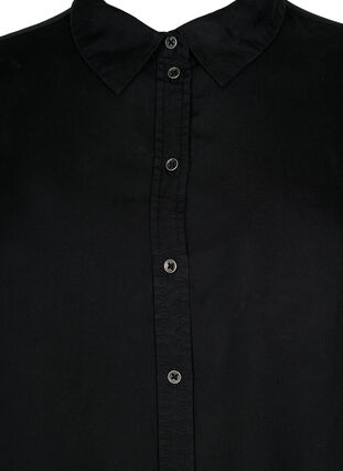 Langes Hemd mit 3/4-Ärmeln aus Lyocell (TENCEL™), Black, Packshot image number 2