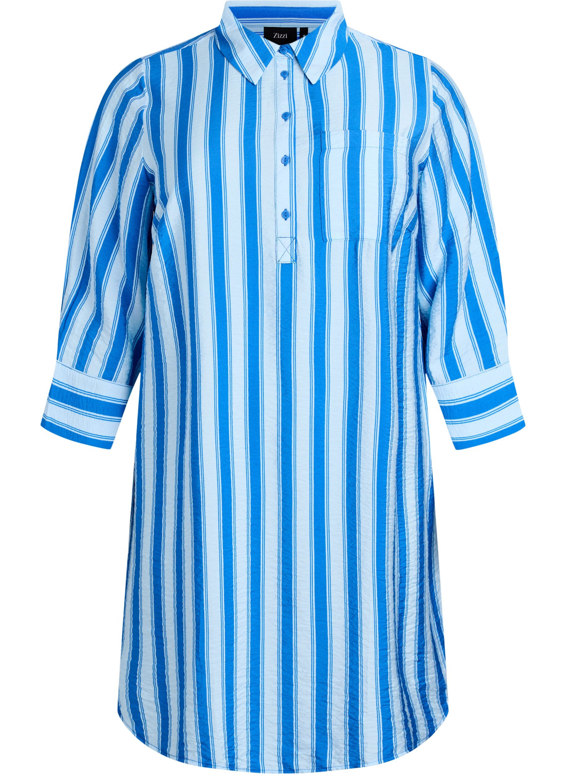 Kleid mit Kragen und Brusttasche