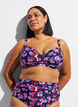 Bikinioberteil mit B&uuml;gel und Muster, Lila, Model image number 0