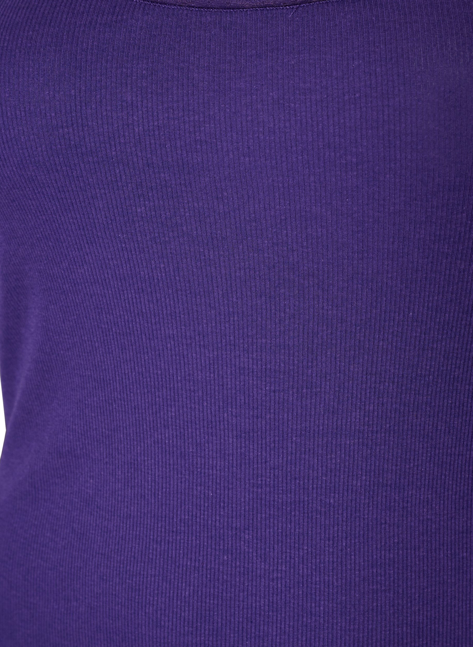 ZizziTop mit Spitzensaum, Lila, Packshot image number 2