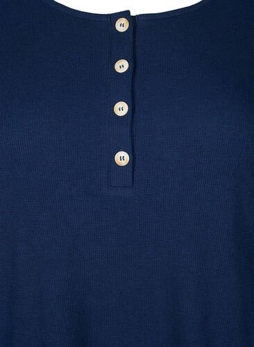Nachthemd mit langen Ärmeln, Navy Blazer, Packshot image number 2
