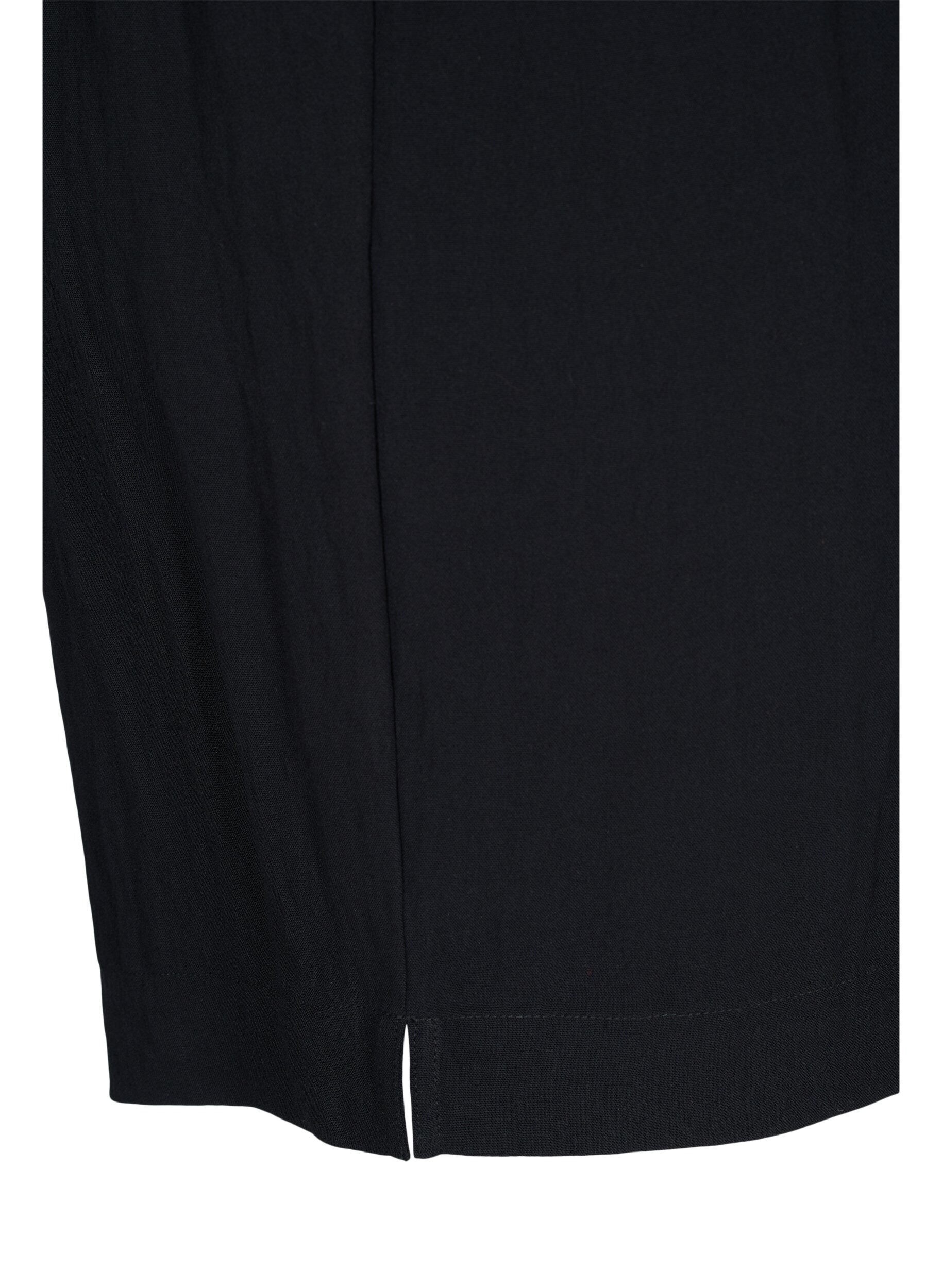 Zizzi Lockere kurze Hose aus Viskose, Black, Packshot image number 3