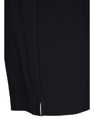 Lockere kurze Hose aus Viskose, Black, Packshot image number 3