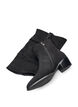 Langer Stiefel in Wildlederoptik mit abnehmbarem Schaft, Schwarz, Packshot image number 2