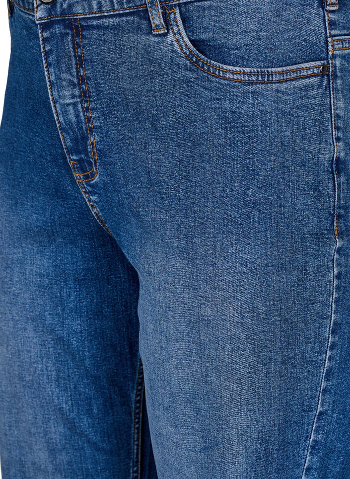 Gemma Jeans mit hoher Taille in Regular Fit, Blau, Packshot image number 2