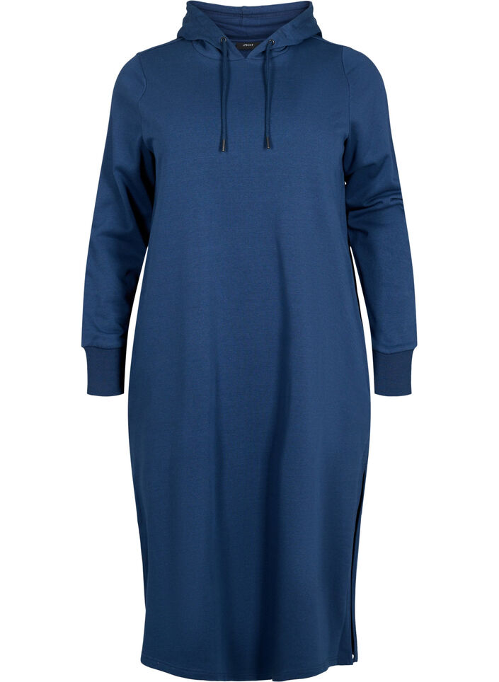 Sweatshirtkleid mit Kapuze, Dress Blues, Packshot image number 0